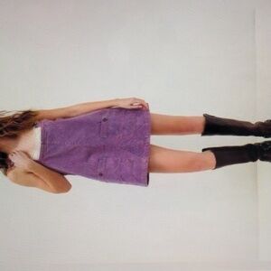 FREE PEOPLE Overall Smock Mini Dress